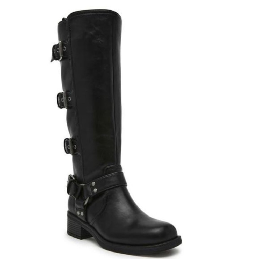 NWOT Dolce Vita Black Ardell Tall Buckle Boot Size 6.5 - Picture 3 of 17